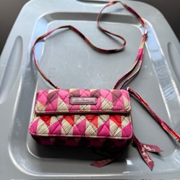 Vera Bradley Pink and Red Crossbody Bag - Picture 4 of 7